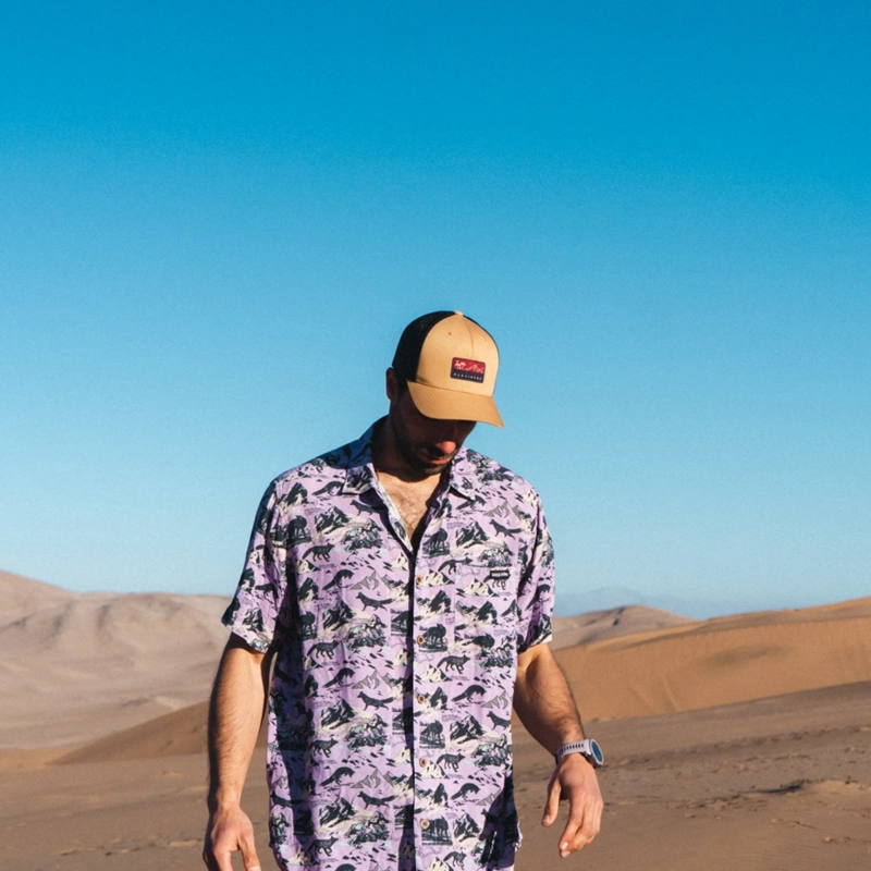 CAMISA HOMBRE GOOD KARMA PRINT LAVANDA HAKA HONU V26 - 7