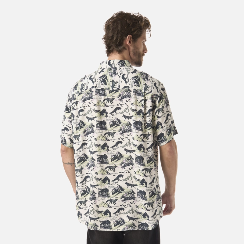 CAMISA HOMBRE GOOD KARMA PRINT BLANCO HAKA HONU - 3