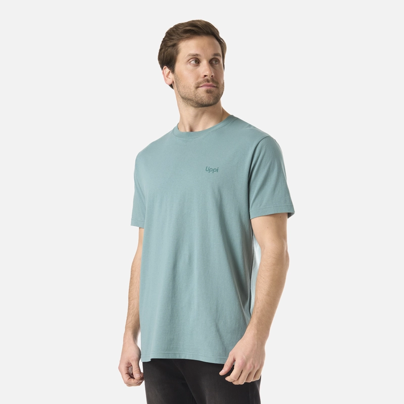 POLERA HOMBRE LOGO LIPPI BACK PRINT T-SHIRT TURQUESA LIPPI - 3