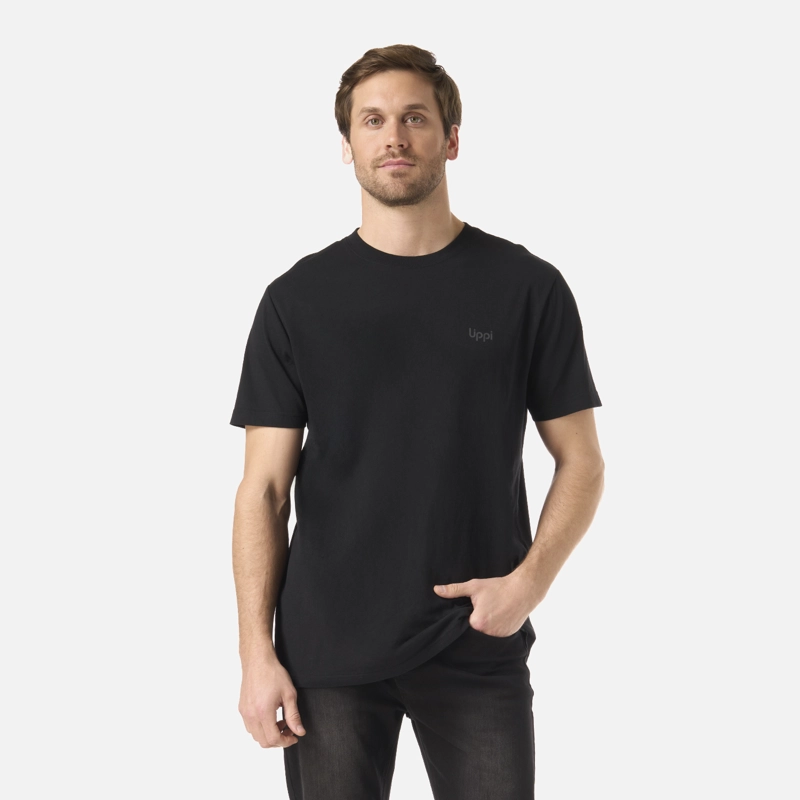 POLERA HOMBRE LOGO LIPPI BACK PRINT T-SHIRT NEGRO LIPPI V26 - 1