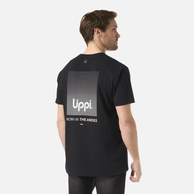 POLERA HOMBRE LOGO LIPPI BACK PRINT T-SHIRT NEGRO LIPPI V26 - 2