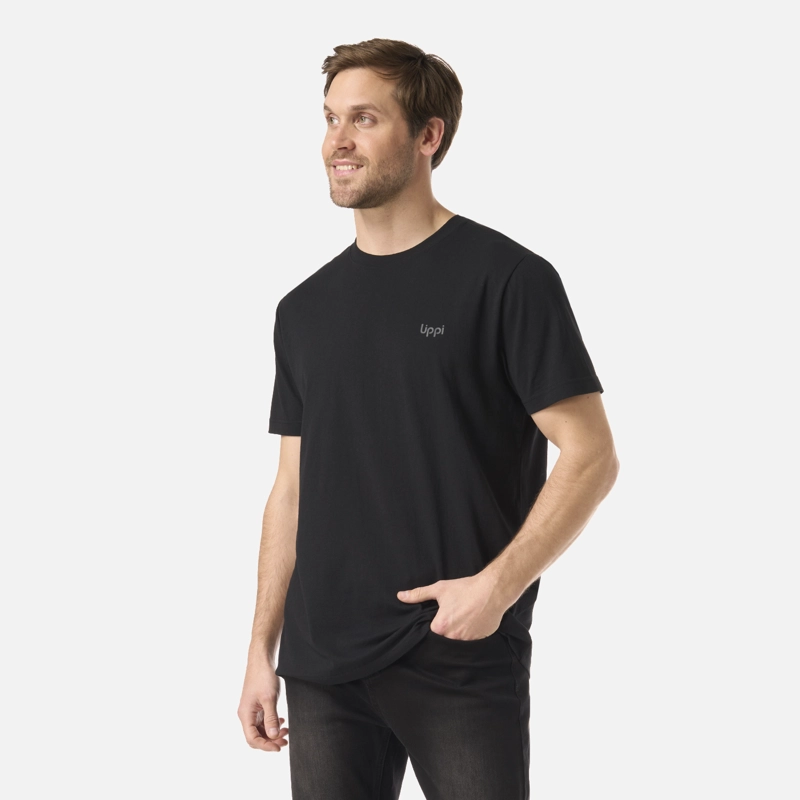 POLERA HOMBRE LOGO LIPPI BACK PRINT T-SHIRT NEGRO LIPPI V26 - 3