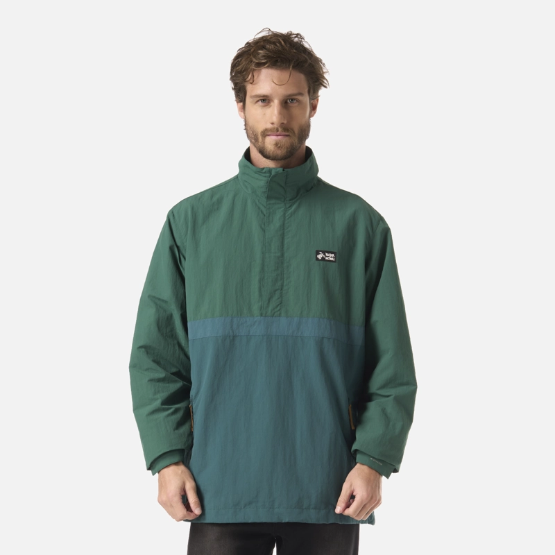 CHAQUETA HOMBRE HIJO DEL VIENTO 14 ZIP VERDE HAKA HONU - 1