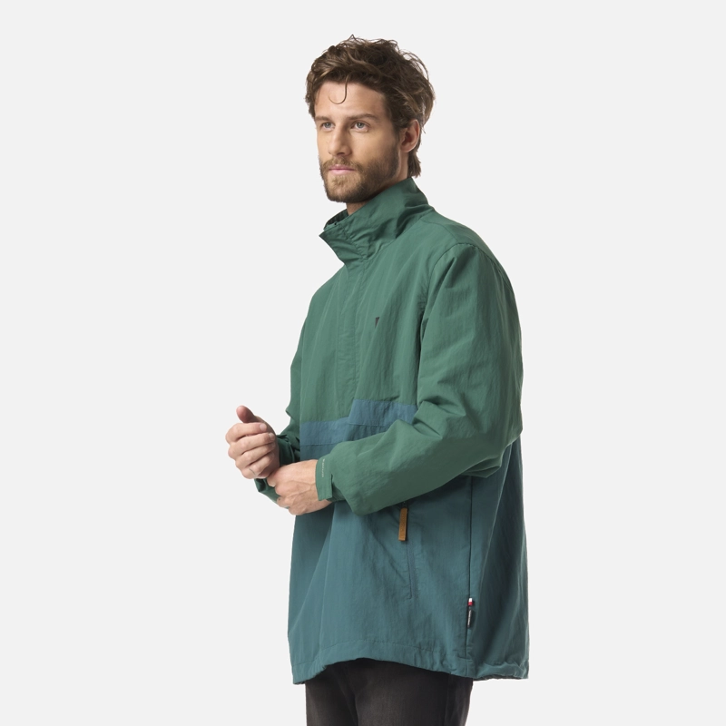 CHAQUETA HOMBRE HIJO DEL VIENTO 14 ZIP VERDE HAKA HONU - 2