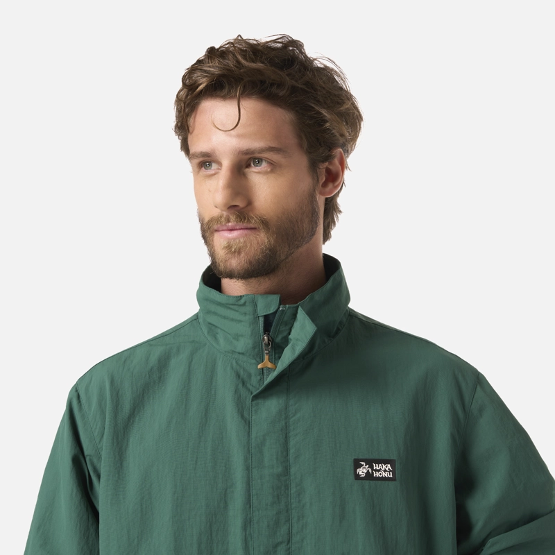 CHAQUETA HOMBRE HIJO DEL VIENTO 14 ZIP VERDE HAKA HONU - 4