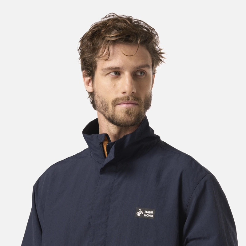 CHAQUETA HOMBRE HIJO DEL VIENTO 14 ZIP AZUL NOCHE HAKA HONU - 3