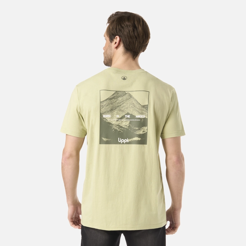 POLERA HOMBRE LOGO LIPPI BACK PRINT T-SHIRT VERDE MANZANA LIPPI - 2