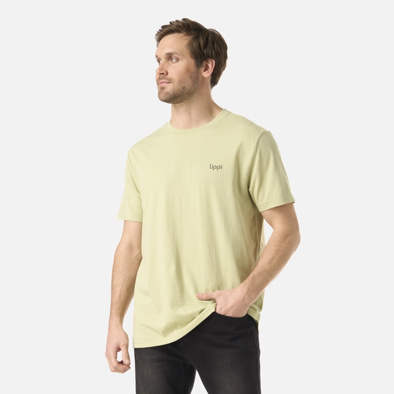 POLERA HOMBRE LOGO LIPPI BACK PRINT T-SHIRT VERDE MANZANA LIPPI - 3