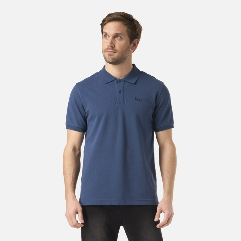 POLERA HOMBRE FIRST CLASS ELASTIC POLO AZUL OSCURO LIPPI - 1