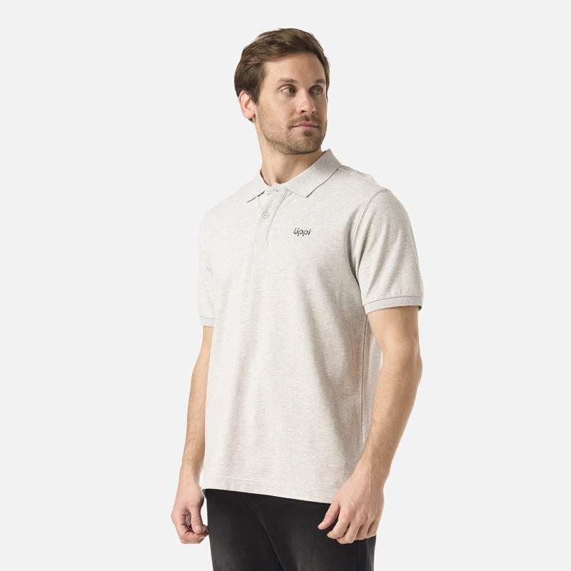 POLERA HOMBRE FIRST CLASS ELASTIC POLO MELANGE GRIS LIPPI V26 - 2