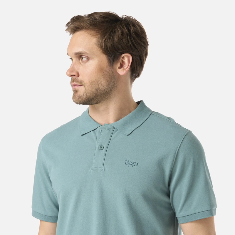 POLERA HOMBRE FIRST CLASS ELASTIC POLO TURQUESA LIPPI - 4