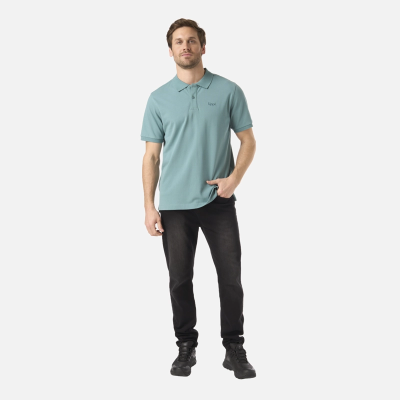 POLERA HOMBRE FIRST CLASS ELASTIC POLO TURQUESA LIPPI - 5