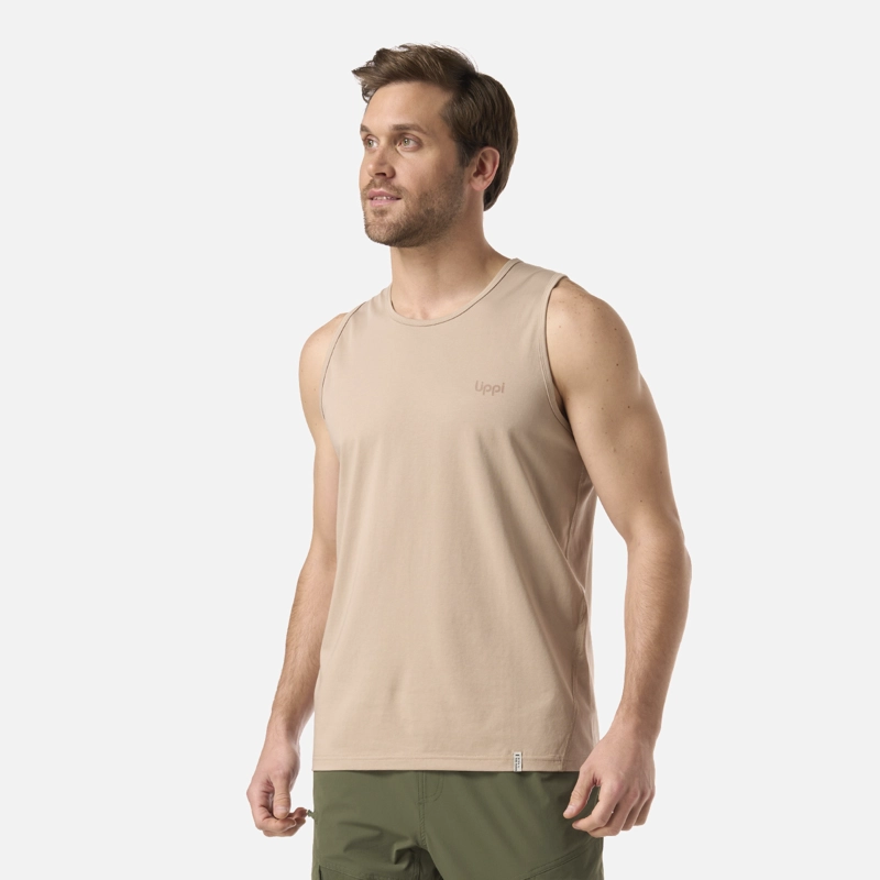 POLERA HOMBRE BOULDER SLEEVELESS T-SHIRT BEIGE LIPPI - 2