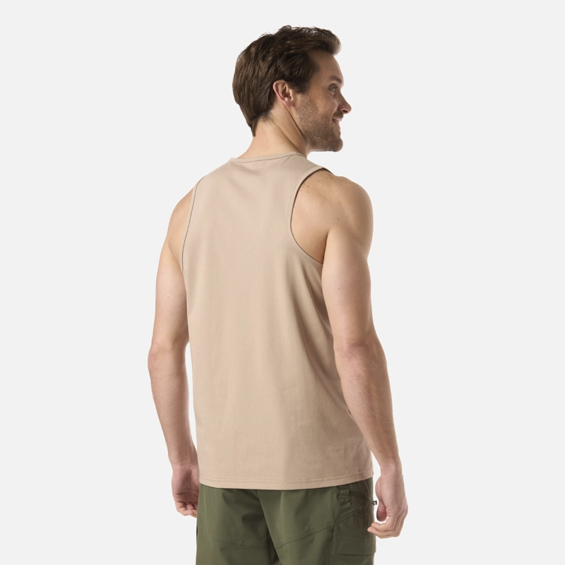 POLERA HOMBRE BOULDER SLEEVELESS T-SHIRT BEIGE LIPPI - 3