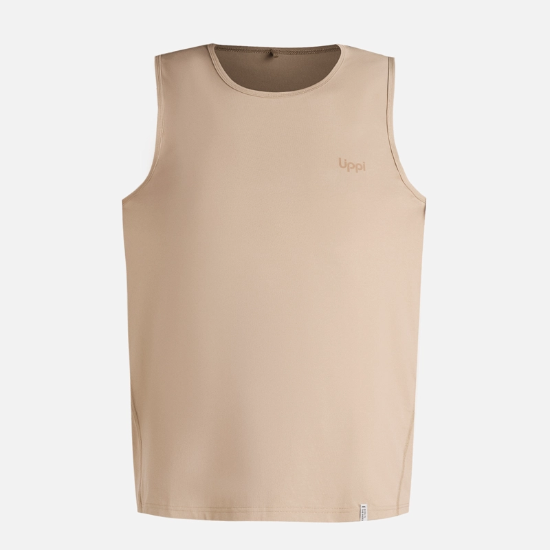 POLERA HOMBRE BOULDER SLEEVELESS T-SHIRT BEIGE LIPPI - 7