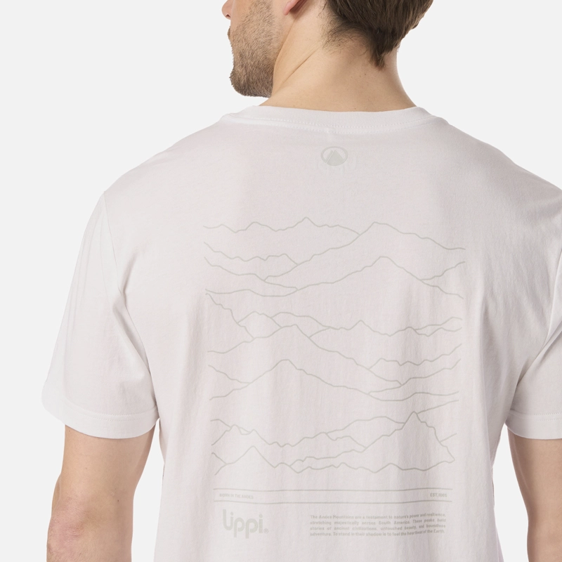 POLERA HOMBRE MOUNTAIN VIBES T-SHIRT BLANCO LIPPI - 4