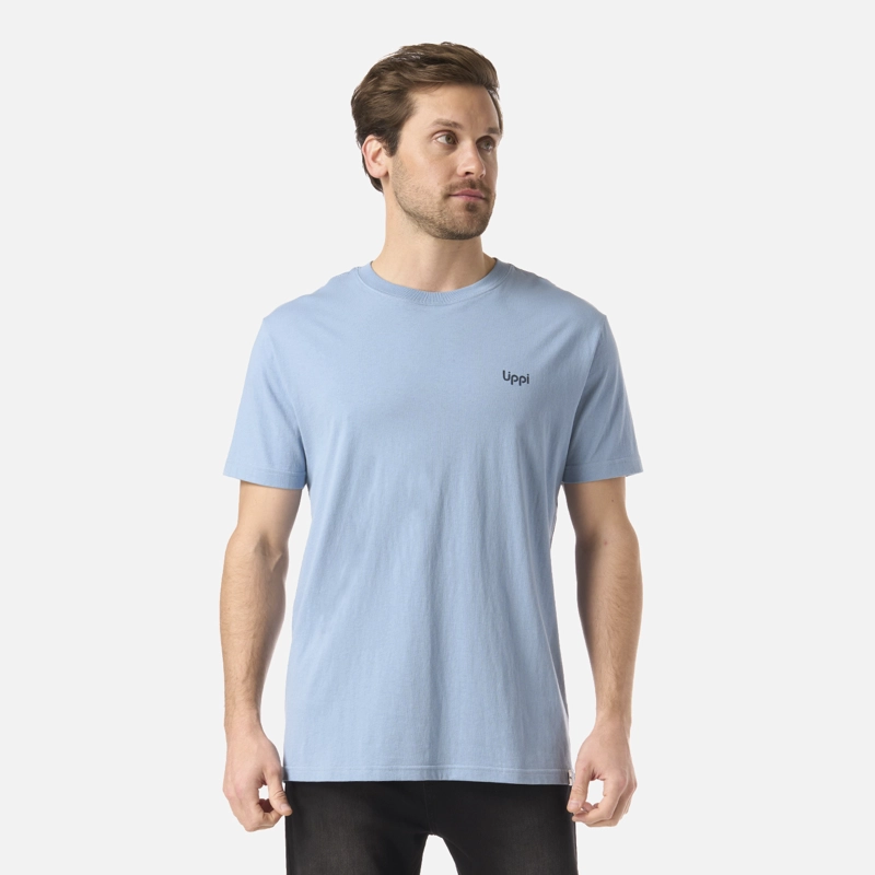 POLERA HOMBRE MOUNTAIN VIBES T-SHIRT AZUL PIEDRA LIPPI - 1