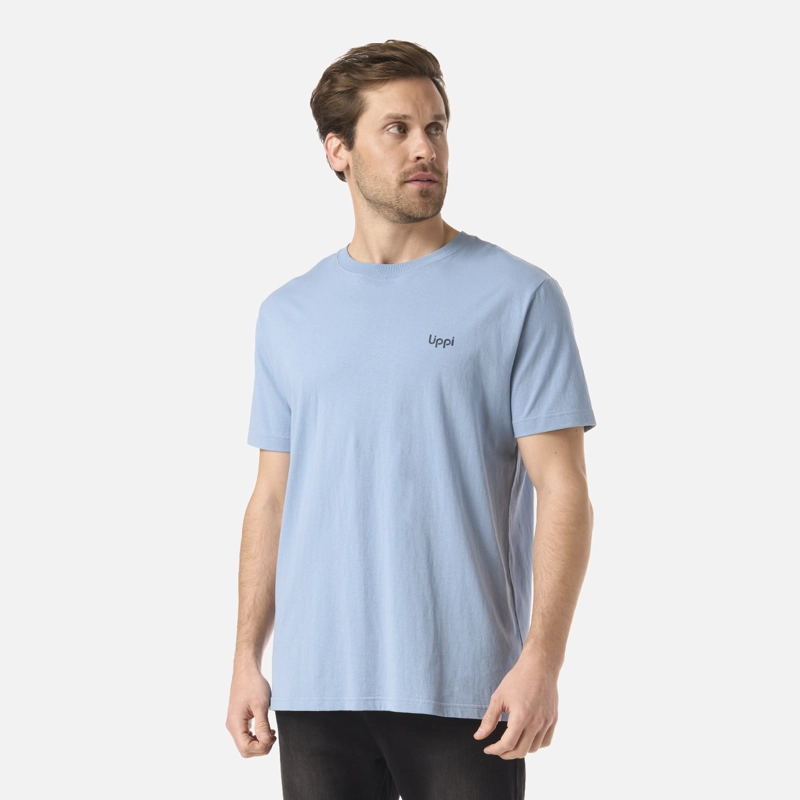 POLERA HOMBRE MOUNTAIN VIBES T-SHIRT AZUL PIEDRA LIPPI - 3