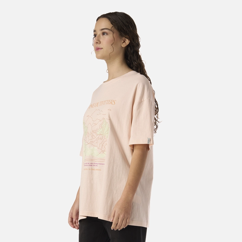 POLERA TEEN GIRL FREEDOM OVERSIZE T-SHIRT DAMASCO LIPPI V26 - 2