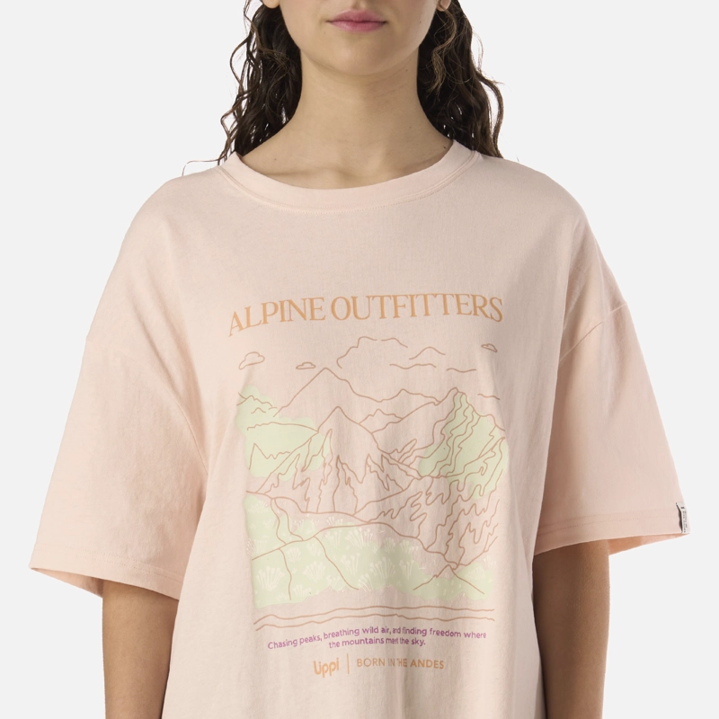 POLERA TEEN GIRL FREEDOM OVERSIZE T-SHIRT DAMASCO LIPPI V26 - 4