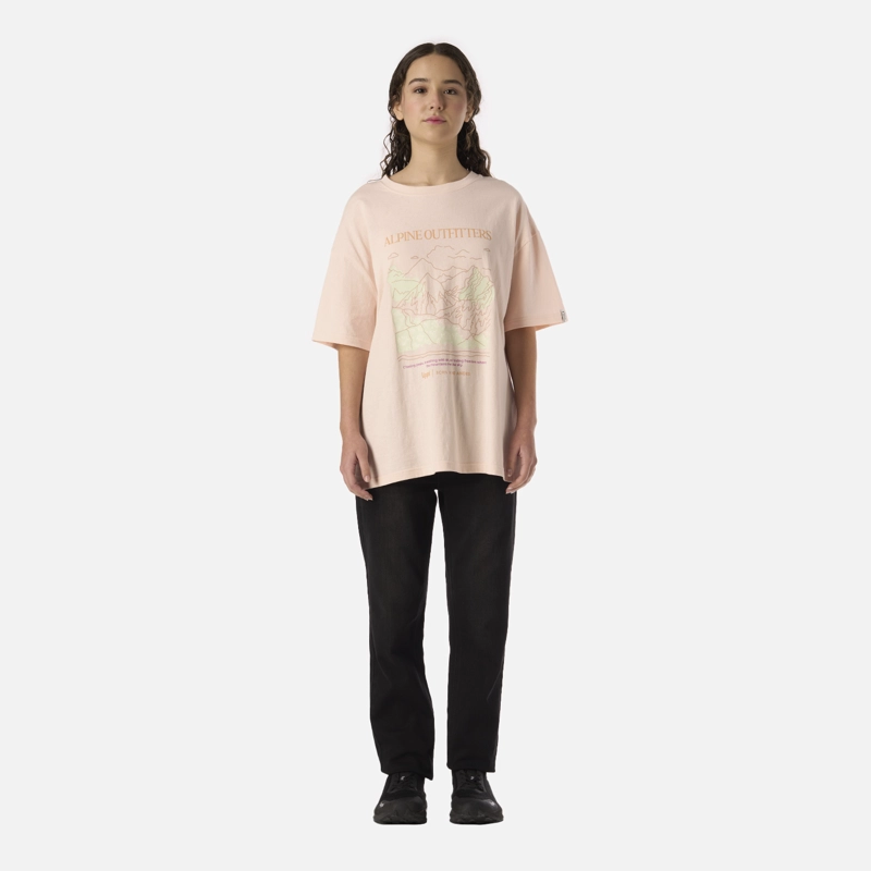 POLERA TEEN GIRL FREEDOM OVERSIZE T-SHIRT DAMASCO LIPPI V26 - 5