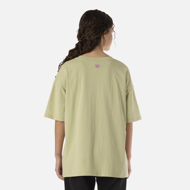 POLERA TEEN GIRL FREEDOM OVERSIZE T-SHIRT VERDE MANZANA LIPPI - 3