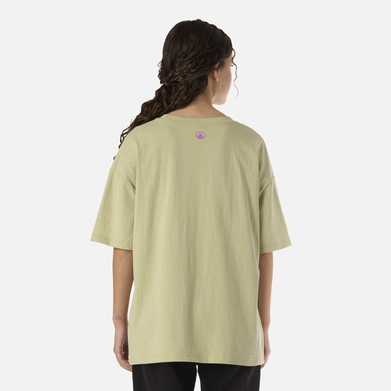 POLERA TEEN GIRL FREEDOM OVERSIZE T-SHIRT VERDE MANZANA LIPPI - 3