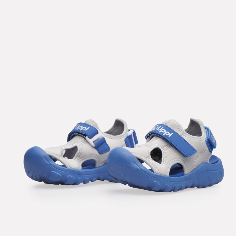 SANDALIA NIÑO GO OUT AGAIN KIDS GRIS / AZUL LIPPI V26 - 2
