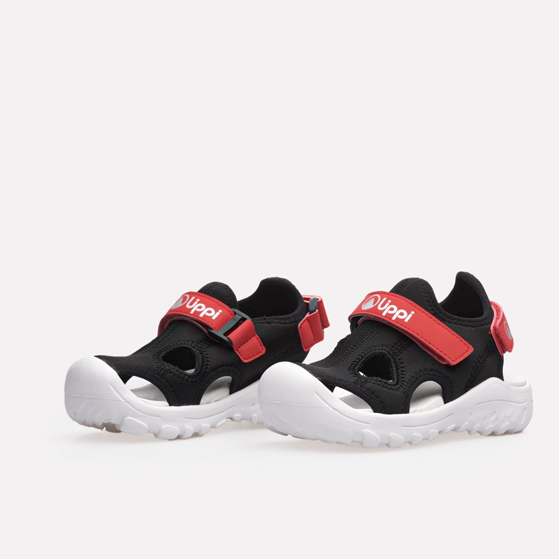 SANDALIA NIÑO GO OUT AGAIN KIDS NEGRO / ROJO LIPPI V26 - 2