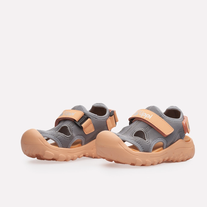 SANDALIA NIÑA GO OUT AGAIN KIDS GRIS / CORAL LIPPI V26 - 2