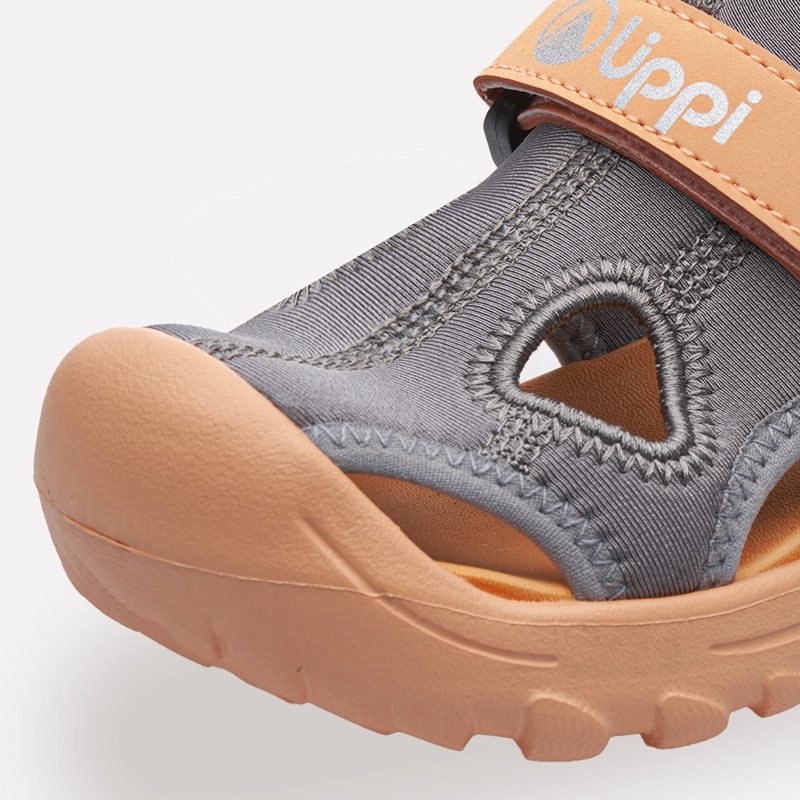 SANDALIA NIÑA GO OUT AGAIN KIDS GRIS / CORAL LIPPI V26 - 7