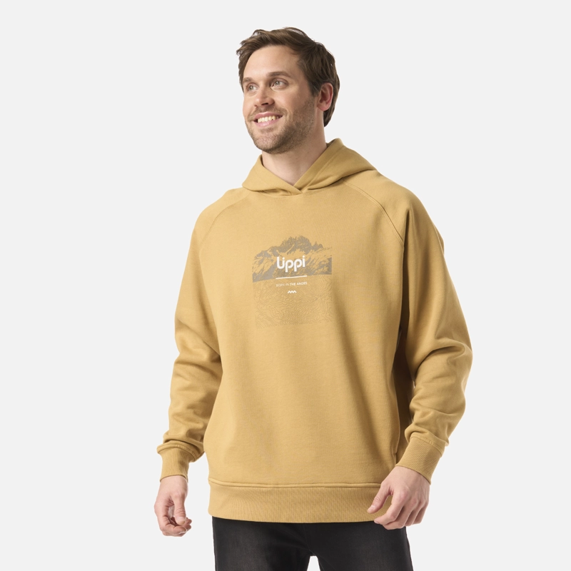 POLERON HOMBRE INSIGNE HOODY SWEATSHIRT FRONT PRINT CAMEL LIPPI - 2
