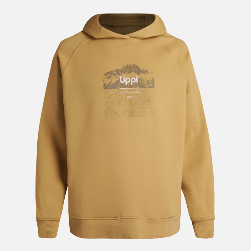 POLERON HOMBRE INSIGNE HOODY SWEATSHIRT FRONT PRINT CAMEL LIPPI - 7