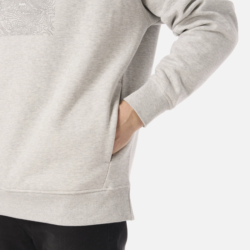 POLERON HOMBRE INSIGNE HOODY SWEATSHIRT FRONT PRINT GRIS LIPPI V26 - 5