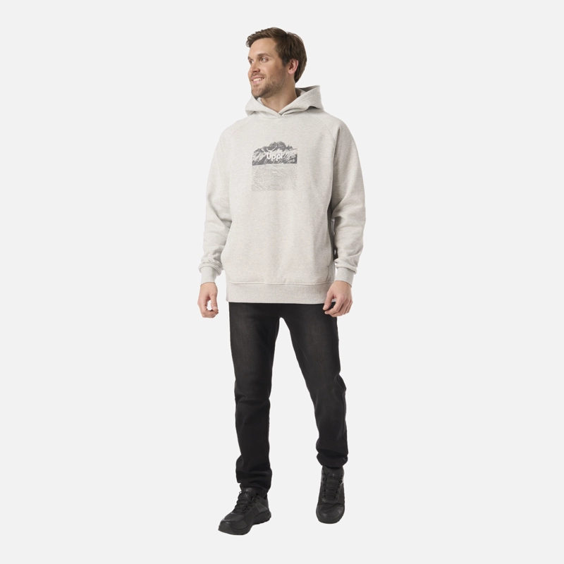 POLERON HOMBRE INSIGNE HOODY SWEATSHIRT FRONT PRINT GRIS LIPPI V26 - 6