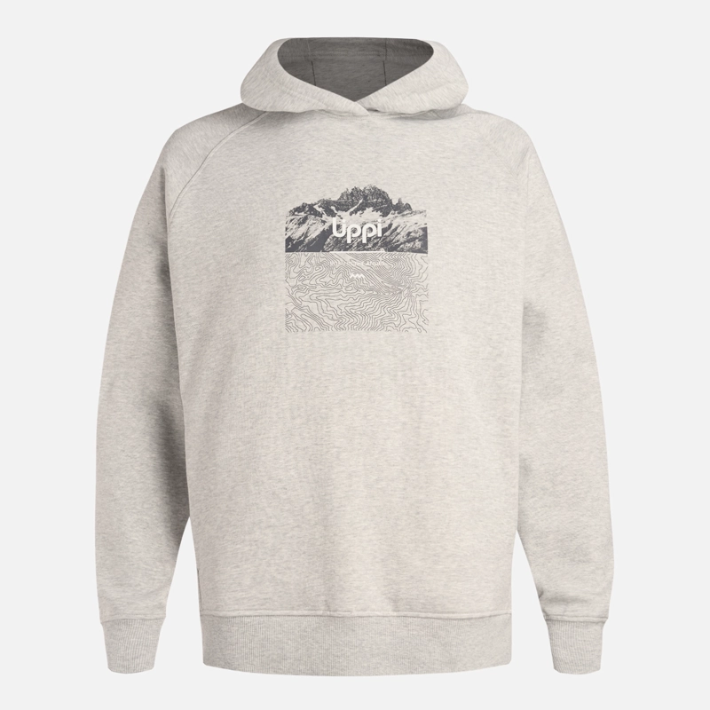 POLERON HOMBRE INSIGNE HOODY SWEATSHIRT FRONT PRINT GRIS LIPPI V26 - 7