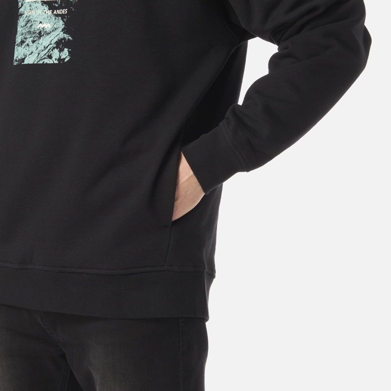 POLERON HOMBRE INSIGNE HOODY SWEATSHIRT FRONT PRINT NEGRO LIPPI V26 - 5
