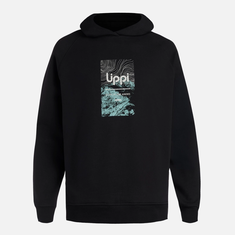 POLERON HOMBRE INSIGNE HOODY SWEATSHIRT FRONT PRINT NEGRO LIPPI V26 - 7