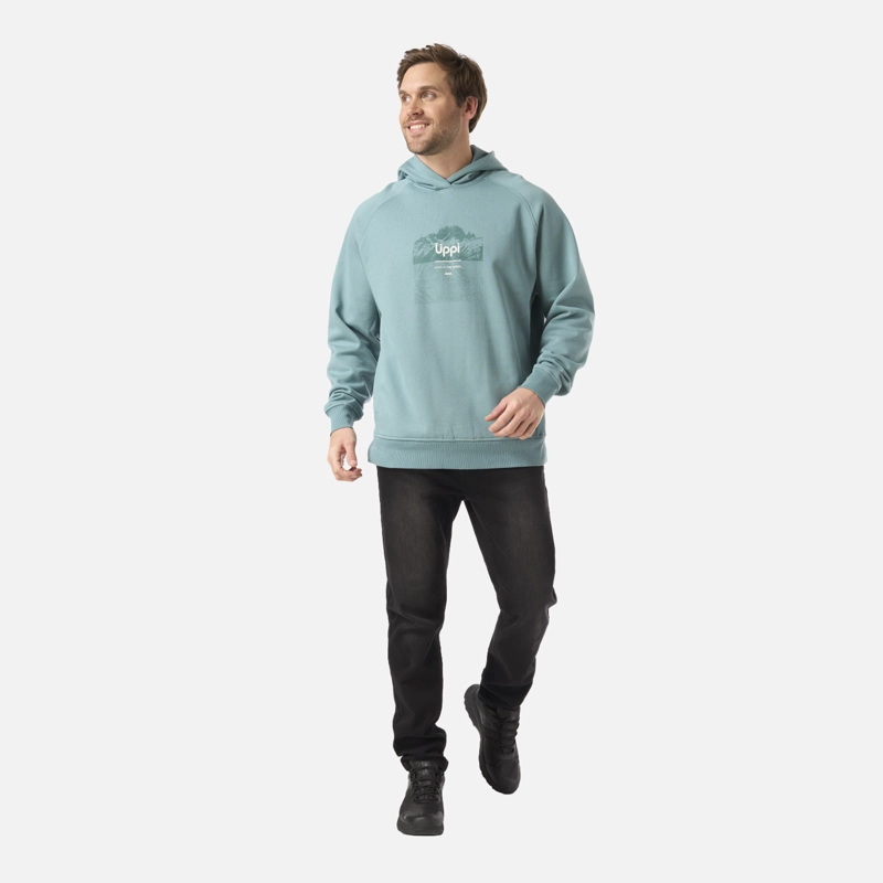 POLERON HOMBRE INSIGNE HOODY SWEATSHIRT FRONT PRINT TURQUESA LIPPI - 6