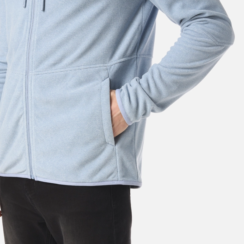 POLAR HOMBRE STRIPES NANO-F FULL ZIP HOODY AZUL PIEDRA LIPPI - 5