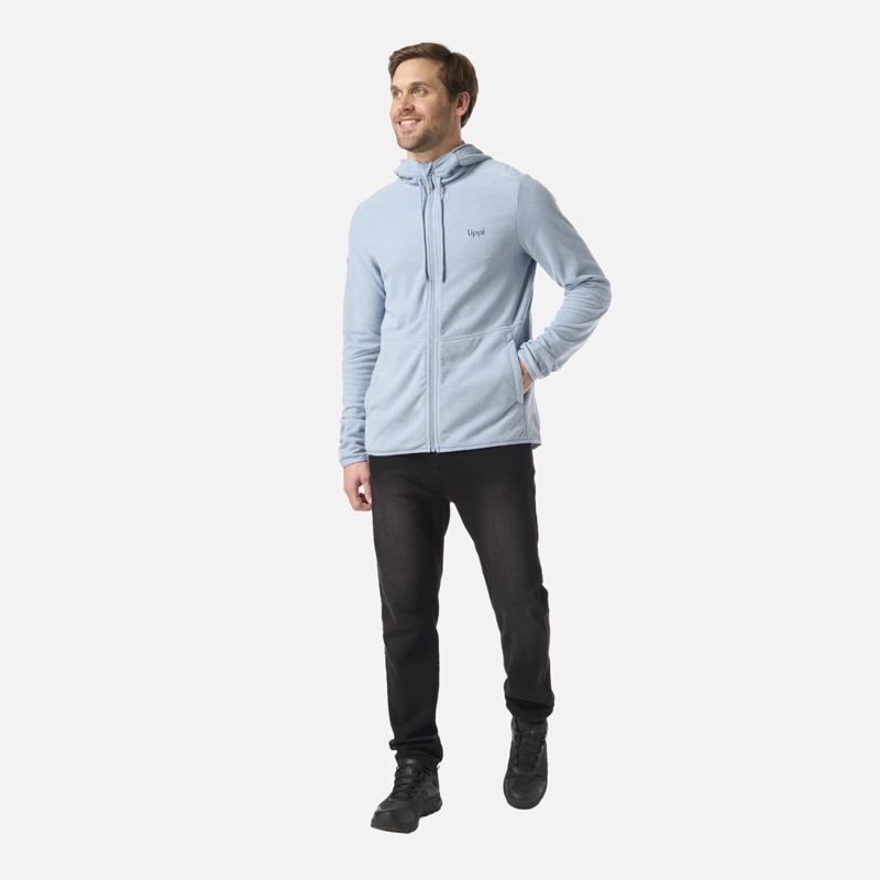 POLAR HOMBRE STRIPES NANO-F FULL ZIP HOODY AZUL PIEDRA LIPPI - 6