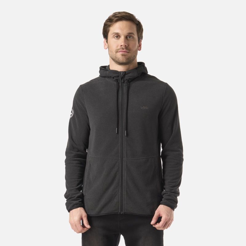 POLAR HOMBRE STRIPES NANO-F FULL ZIP HOODY NEGRO LIPPI V26 - 1