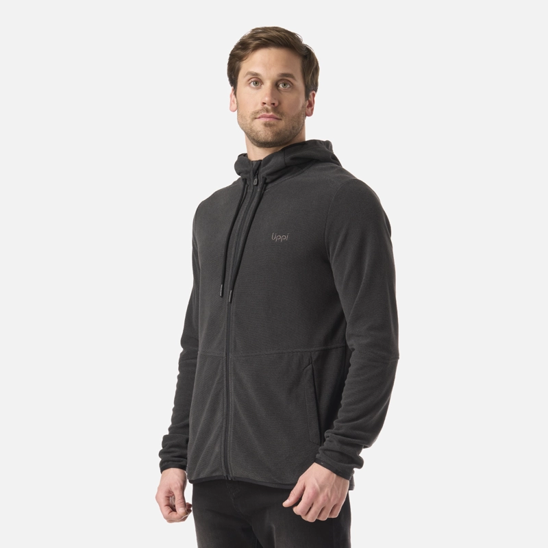 POLAR HOMBRE STRIPES NANO-F FULL ZIP HOODY NEGRO LIPPI V26 - 2