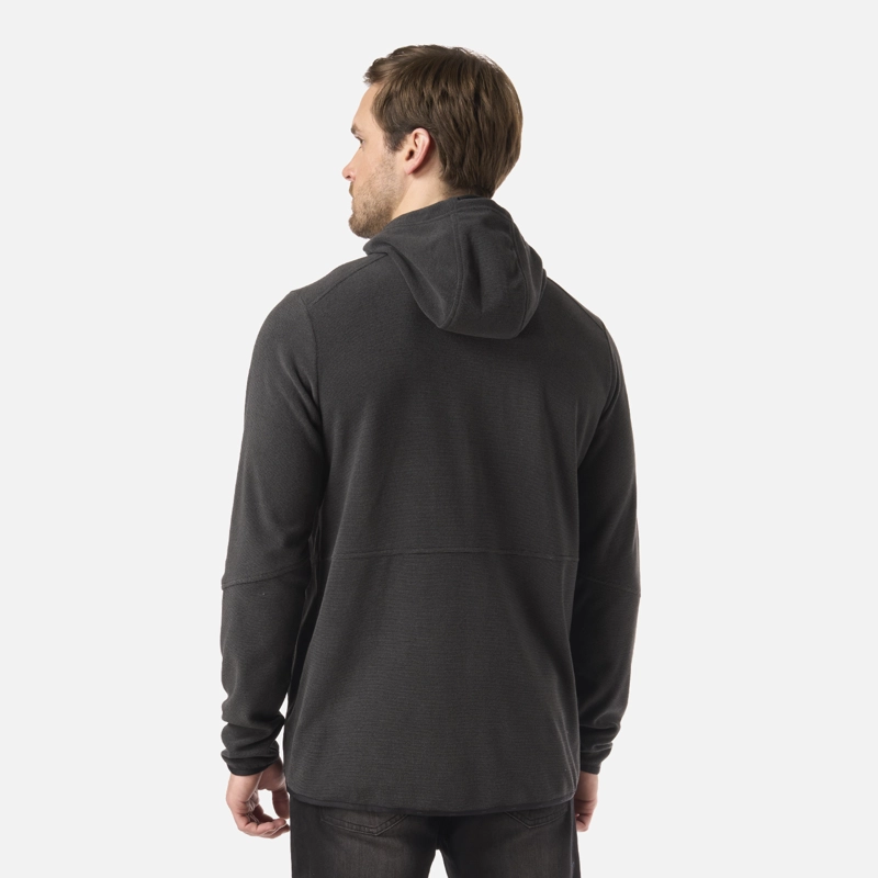 POLAR HOMBRE STRIPES NANO-F FULL ZIP HOODY NEGRO LIPPI V26 - 3
