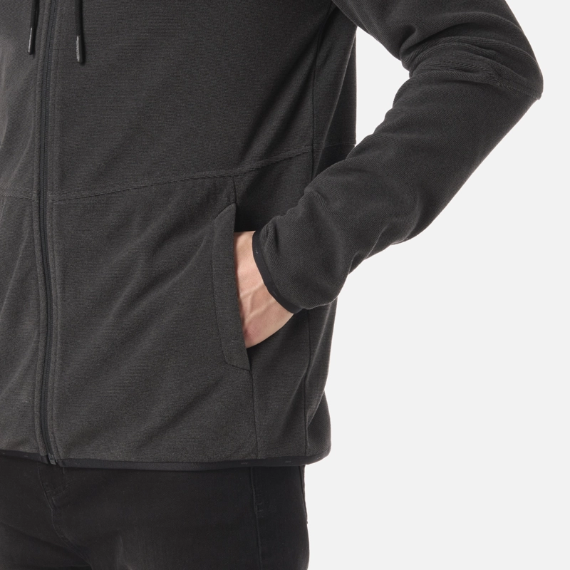 POLAR HOMBRE STRIPES NANO-F FULL ZIP HOODY NEGRO LIPPI V26 - 5