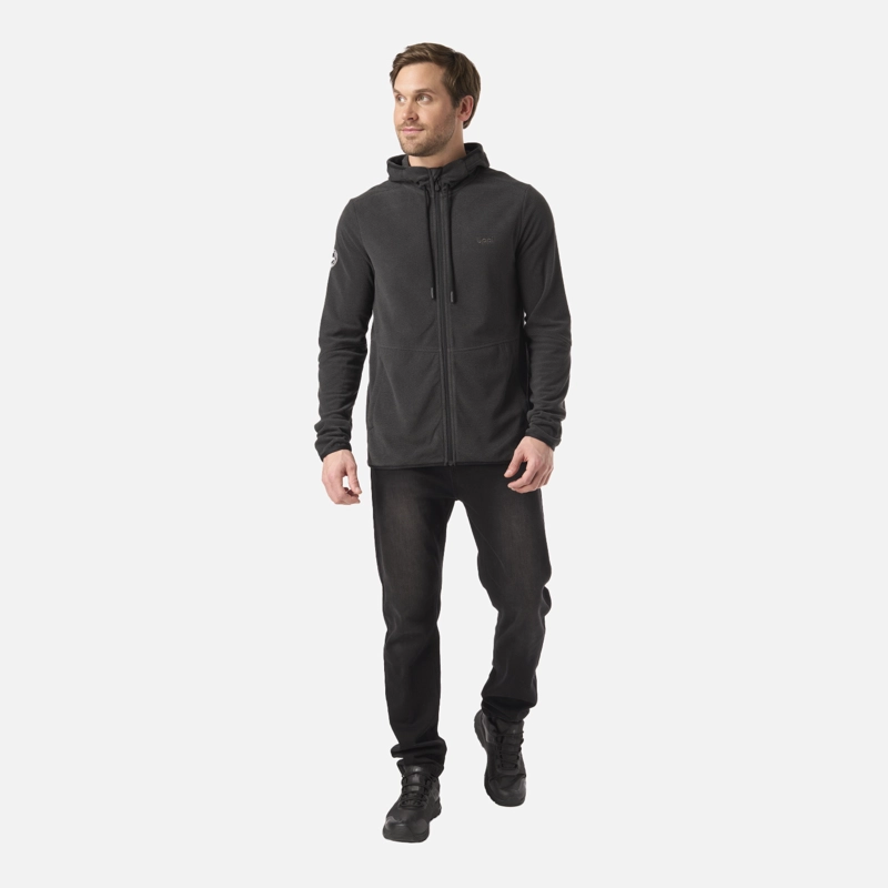 POLAR HOMBRE STRIPES NANO-F FULL ZIP HOODY NEGRO LIPPI V26 - 6