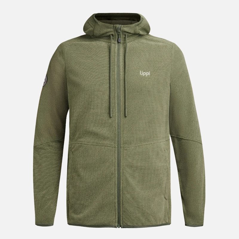 POLAR HOMBRE STRIPES NANO-F FULL ZIP HOODY VERDE MUSGO LIPPI - 7