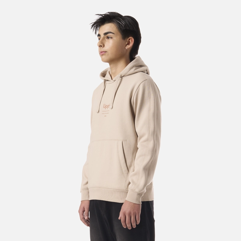 POLERON TEEN BOY ULMO MID POINT HOODY SWEATSHIRT BEIGE LIPPI V26 - 2