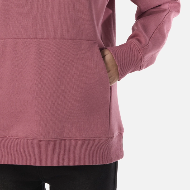POLERON TEEN GIRL ULMO MID POINT HOODY SWEATSHIRT ROSA OSCURO LIPPI - 5