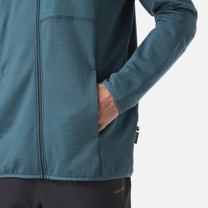 POLERON HOMBRE TAINA FULL ZIP PETROLEO OSCURO HAKA HONU - 5